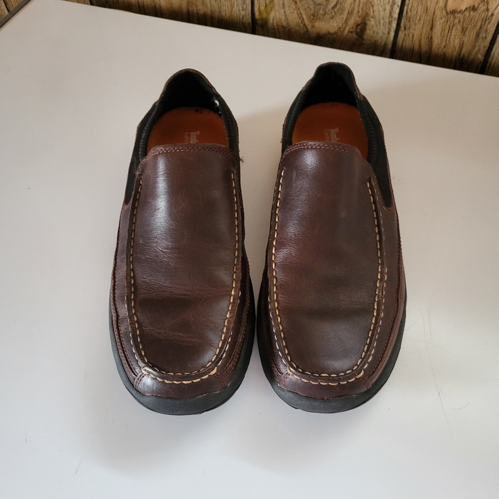 Men's Timberland Earthkeepers Casual Slip On Loafers Shoes  Brown Leather 7.5